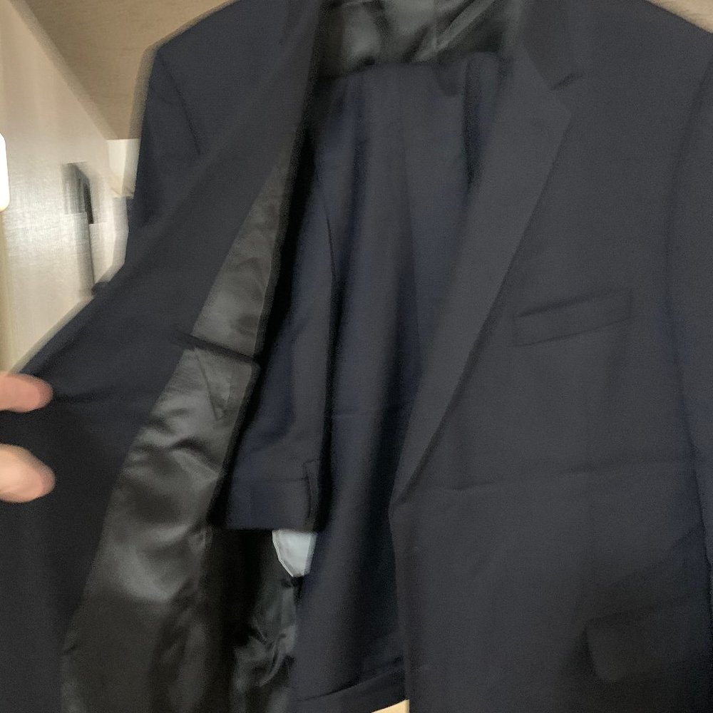 Men's Petrocelli Navy 2 Piece Suit 54 Regular
